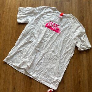 H4X Graphic Scoop Neck Short Sleeve Shirt White Pink NWT Size 2XL